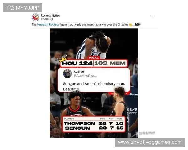 火箭队与灰熊队比赛直播链接及历史战绩